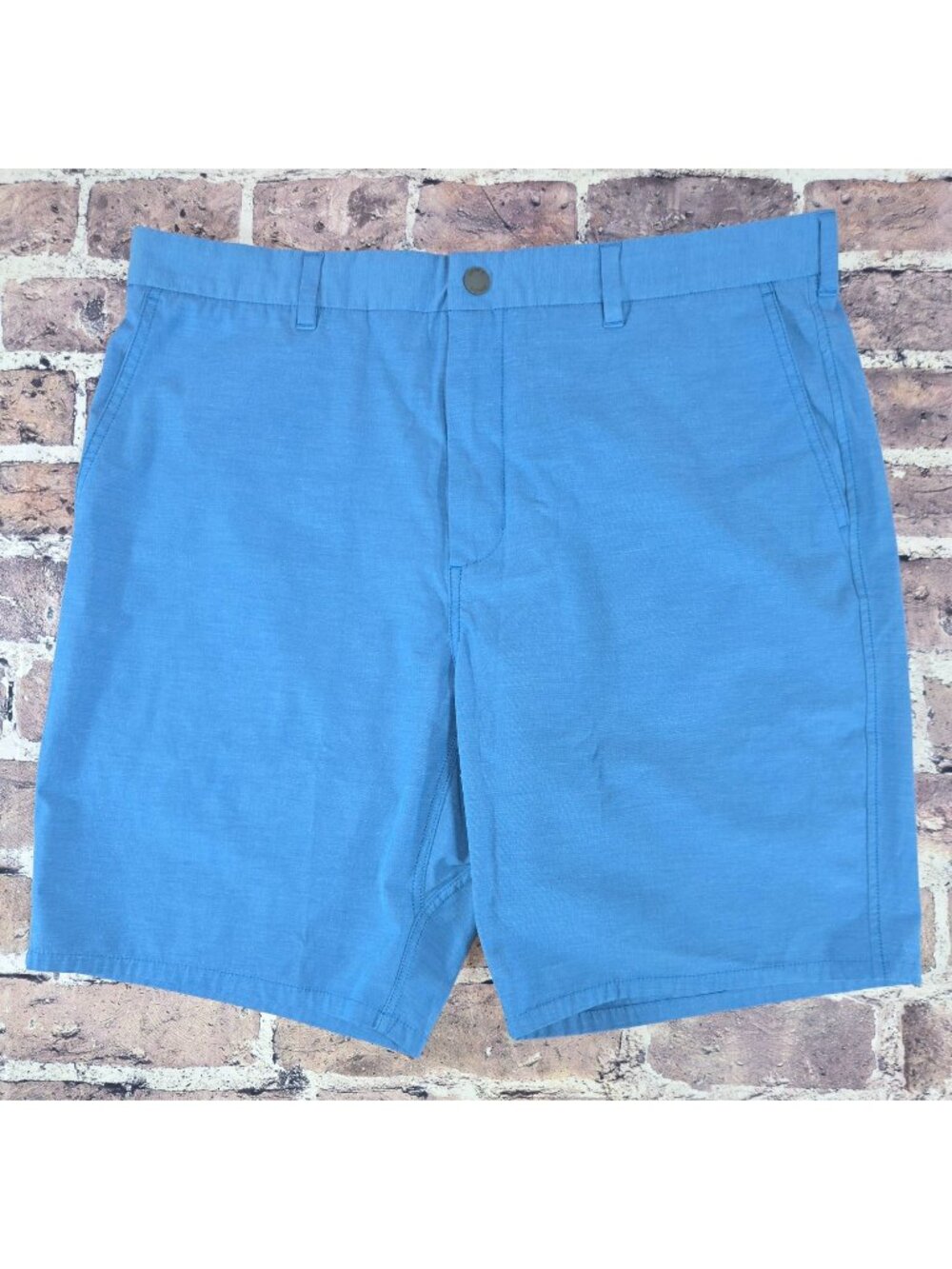 Johnnie-O Blue Stretch Hybrid Shorts Mens 38 - Casual Activewear Lightweight